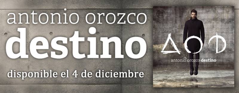 Nuevo disco de Antonio Orozco. // EPDA