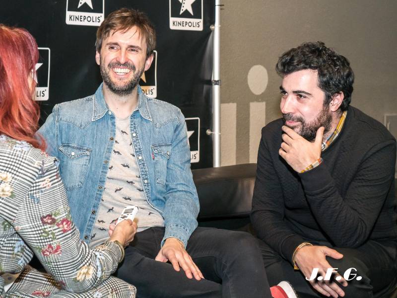 El actor Julián López y el director de cine Paco Caballero 