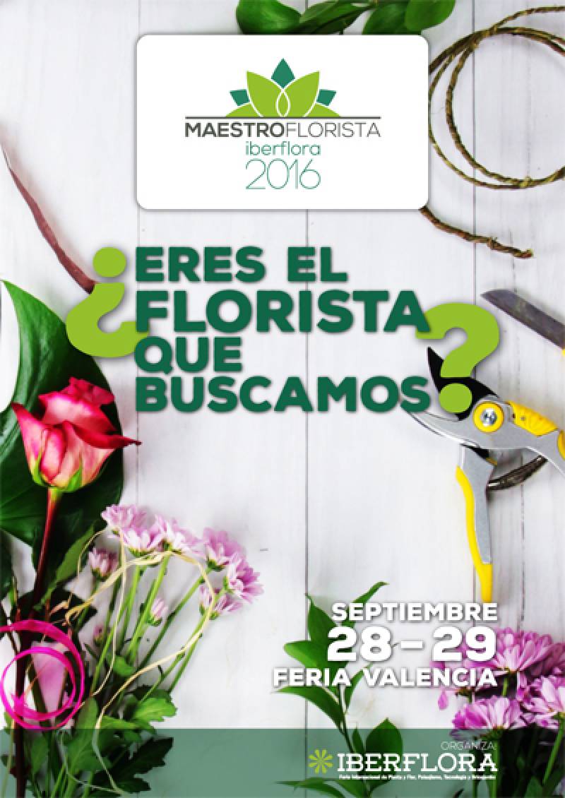 Cartel de Iberflora en Feria Valencia