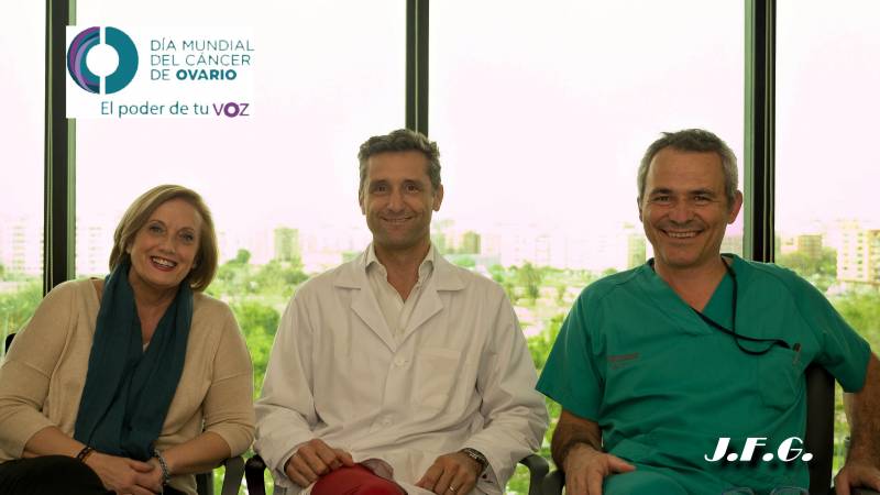 Paloma Luis, Dr. Lucas Minig y Dr. Santiago Domingo