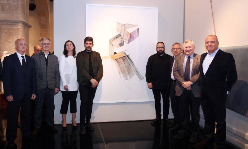 Luis Aznar, Juan Viña, Olga Adelantado, los galerístas ganadores, Antonio Ariño, Juan López-Trigo y Carlos Pascual