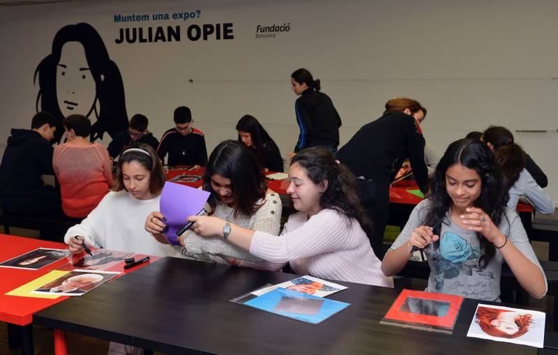 Participantes en los talleres.