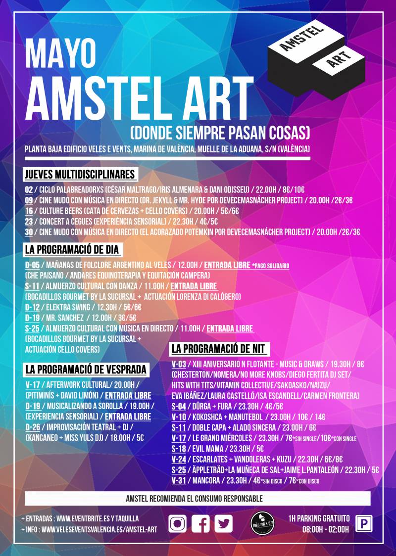 Cartel de mayo Amstel Art