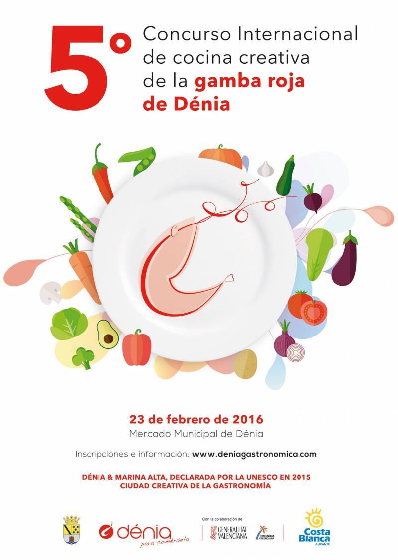 Cartel anunciador del concurso Gamba de Denia//Viu València