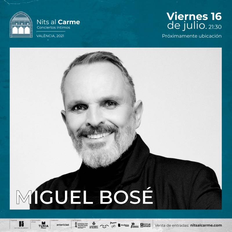 Cartel promocional concierto Miguel Bosé. EPDA