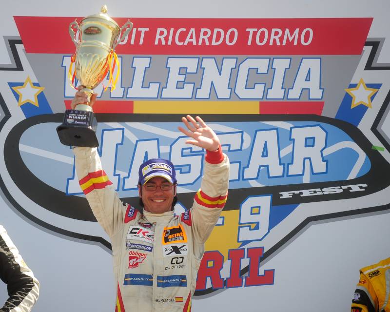 Borja García, doblete en la NASCAR en el Circuit Ricardo Tormo