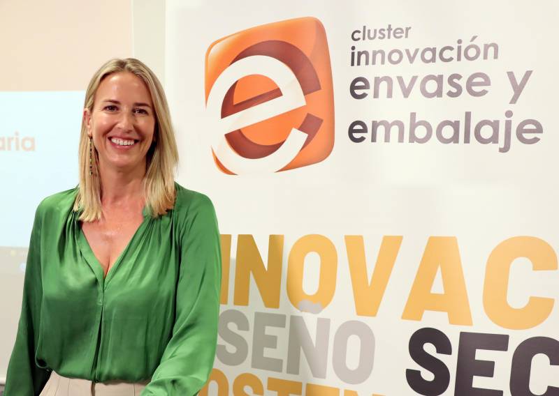 La nueva presidenta del Cluster de Envase y Embalaje, Amaya Fernández. EPDA