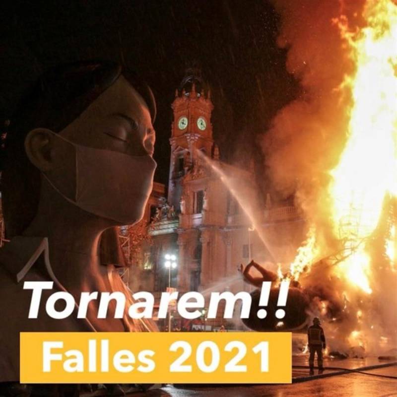Banner sobre las Fallas 2021
