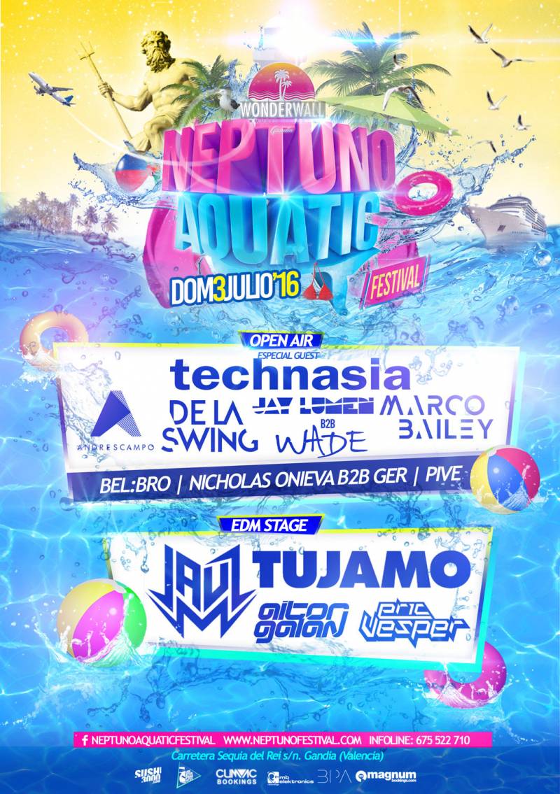 Cartel de Neptuno Acuatic 2016
