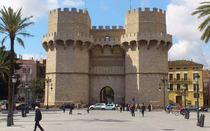 Las Torres de Serranos son elementos patrimoniales de València que se utilizan en las rutas matemáticas