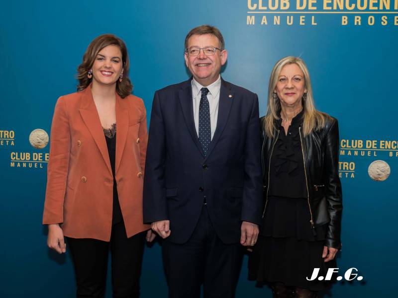 Sandra Gómez, Ximo Puig y Amparo Maties