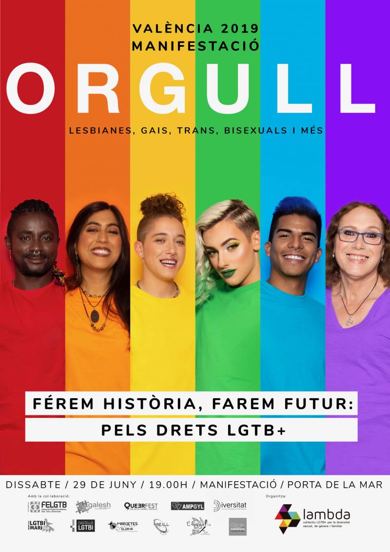 Manifestación Orgullo 2019 VLC cartel