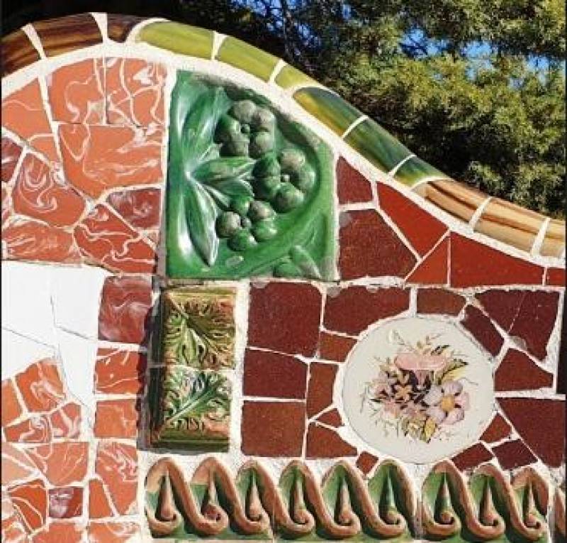 Imagen de archivo trencadís obra de Gaudí./ EPDA