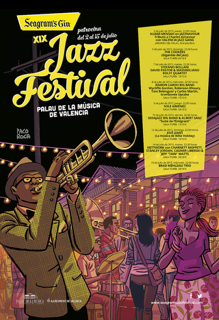 Folleto del Valencia Jazz Festival. Fuente : PALAU DE LA MÙSICA