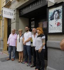 Presentación del acto solidario en la sala Russafa de Valencia.//EDPA