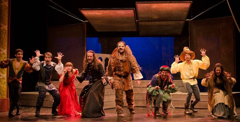 Una de las escenas de la obra de teatro. //Viu Valencia