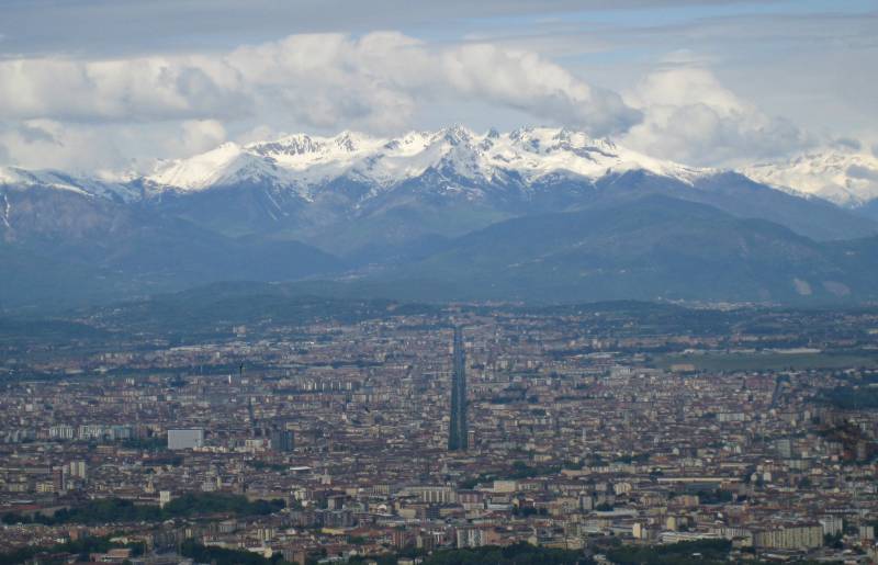 Vistas de Turin desde Superga, Foto Clara Estrems