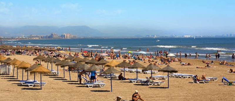 Imagen de archivo playa de València./ EPDA