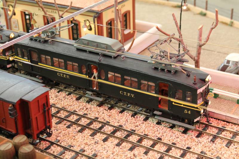Exposición de trenes en miniatura
