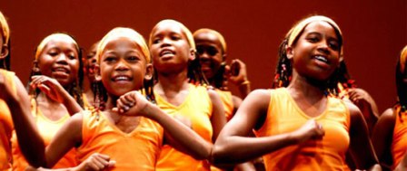 El Coro Malagasy Gospel formado por 25 niñas y niños. FOTO: EPDA 