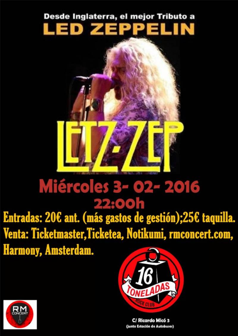 Left Zep, la mejor banda tributo a Left Zeppelin : : 16T