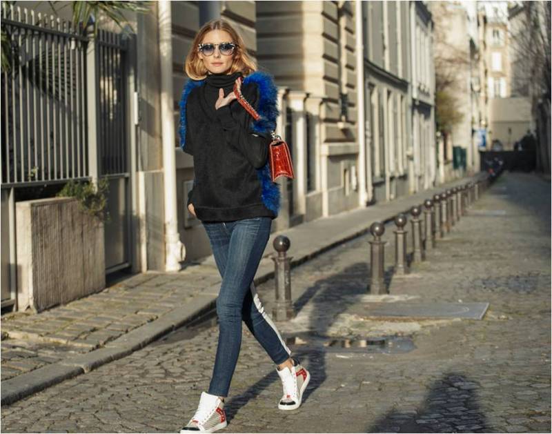 La influencer Olivia Palermo con la prenda valenciana//Viu València.