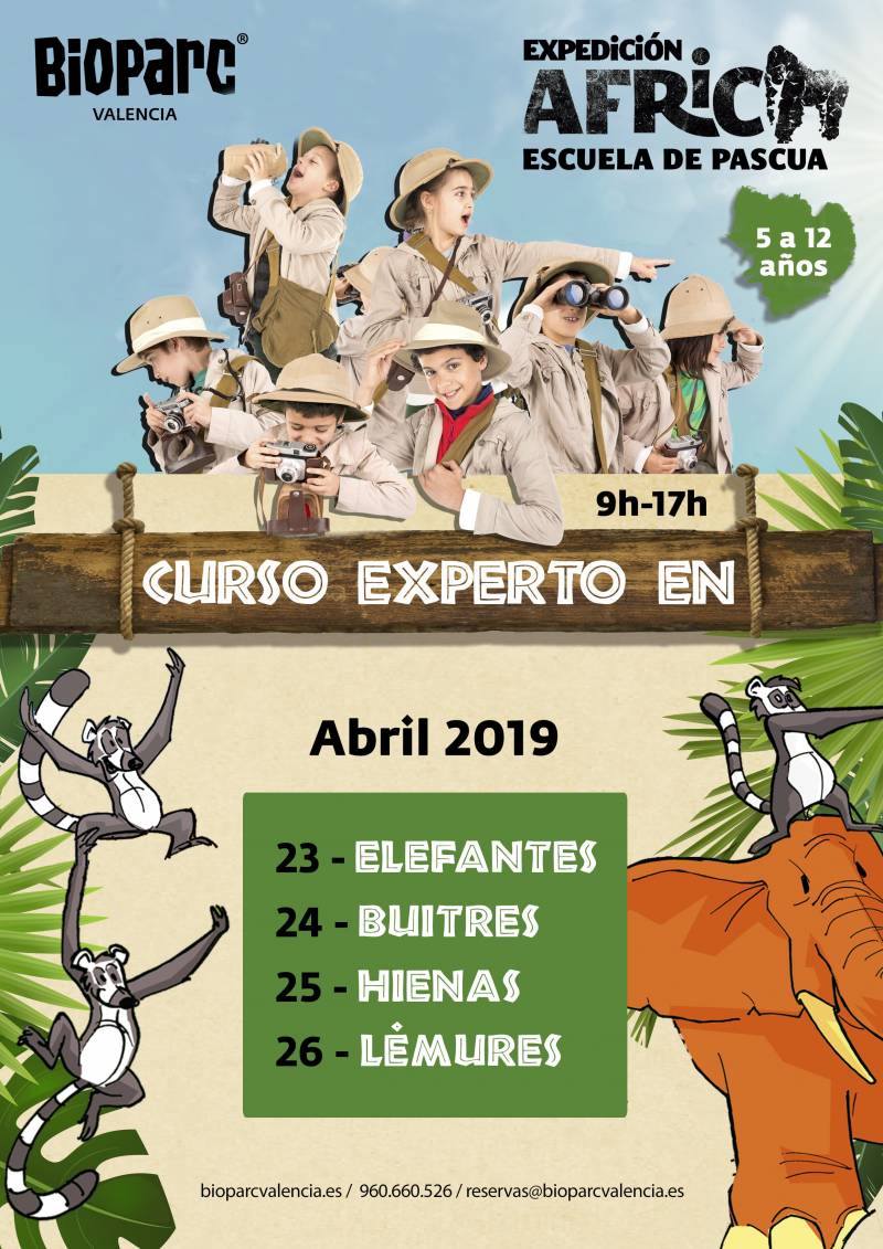 CARTEL Expedición África Pascua 2019 - BIOPARC Valencia