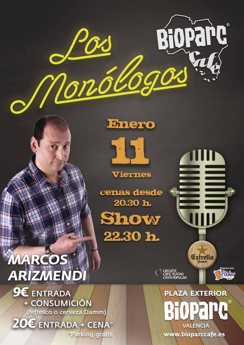 BIOPARC Cafe - monologo 11 enero - Marcos Arizmendi