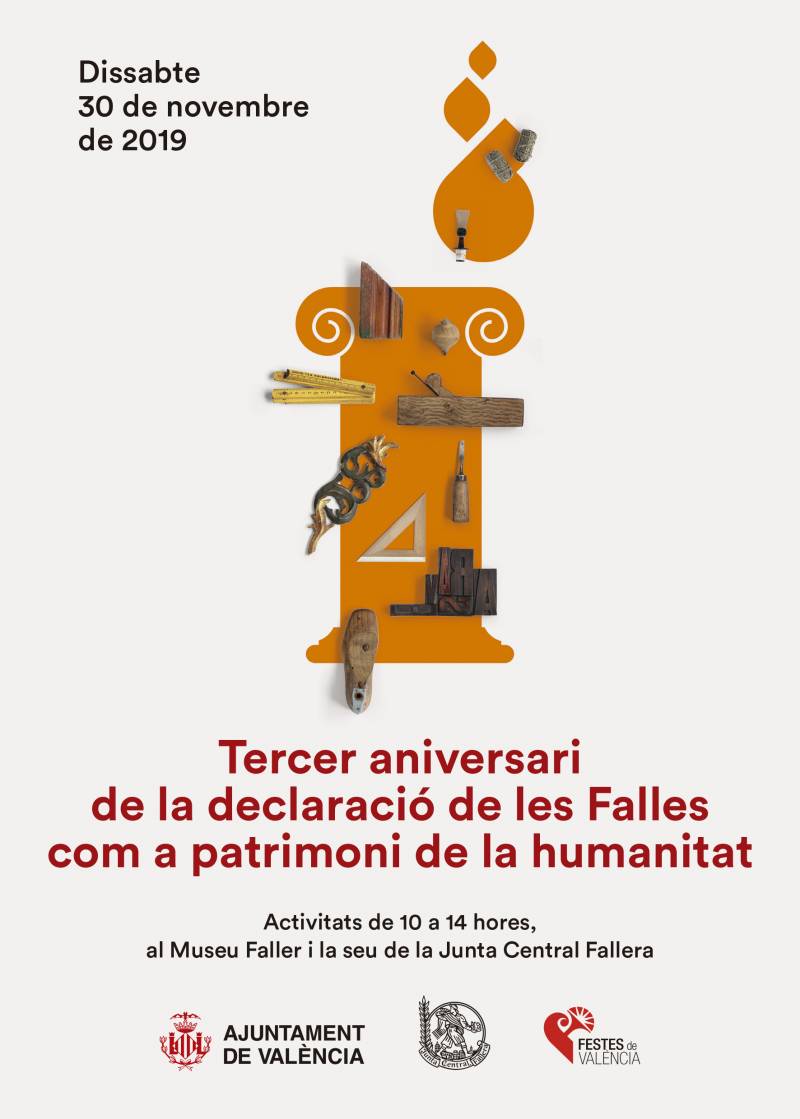 Cartel 3r aniversario Fallas Patrimonio