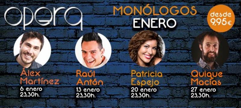 Monólogos enero Opera Casino Cirsa Valencia