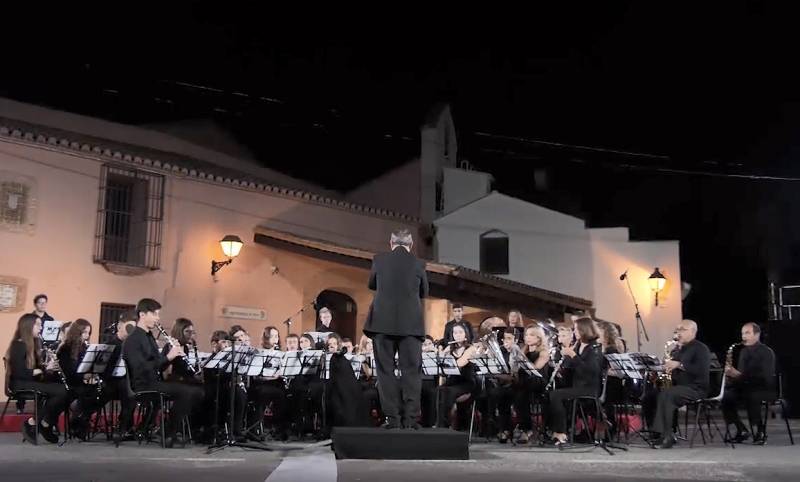 La Banda Música Jove de Benimaclet durante un concierto