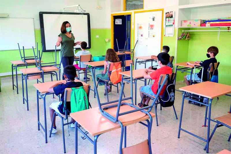 Colegio durante el coronavirus. EPDA.