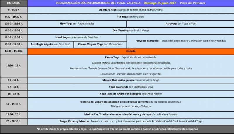 Programación del 25 de junio