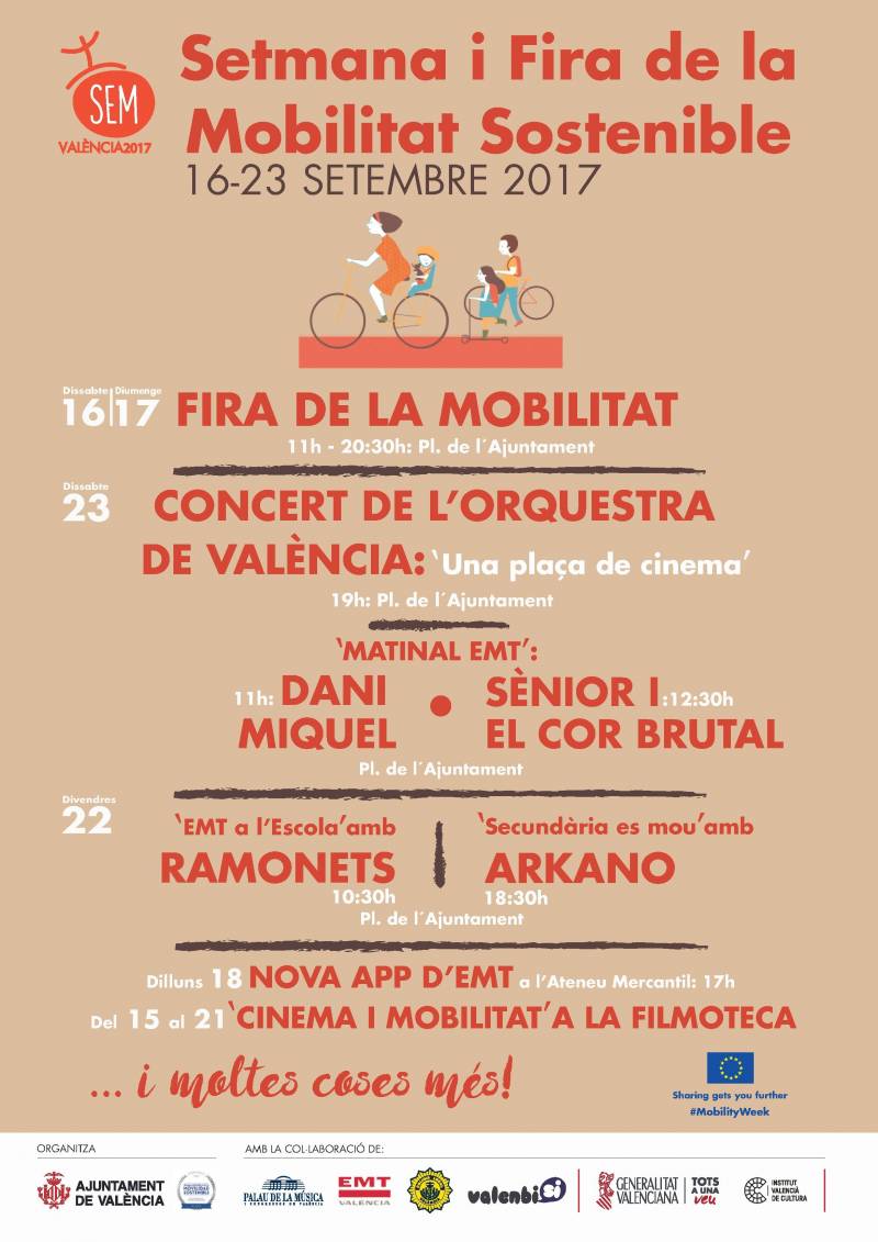 Cartell Setmana Mobilitat i Orquestra de València
