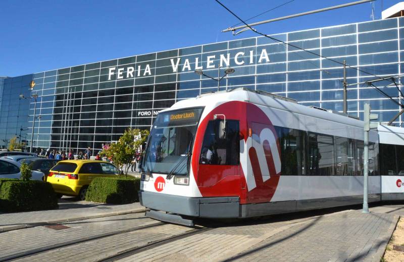 Tranvía en Feria Valencia. EPDA