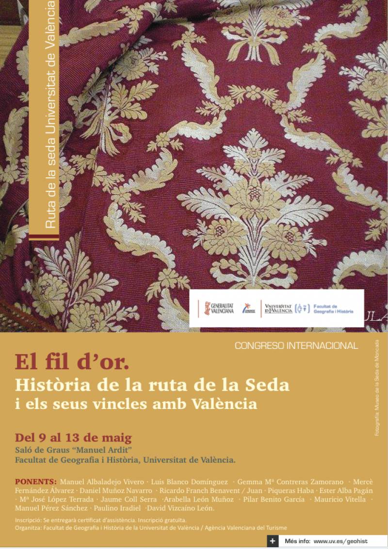 Cartel del Congreso Internacional sobre La Ruta de la Seda