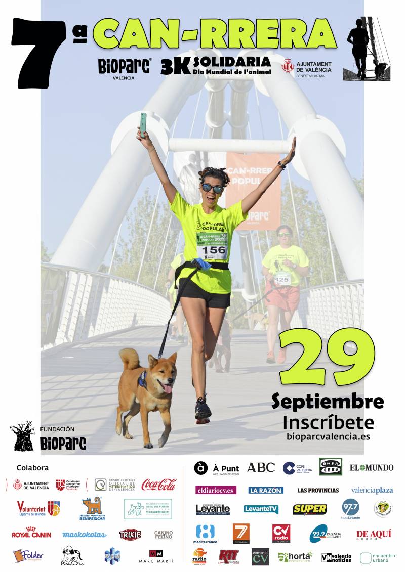 Cartel 7ª CAN-RRERA BIOPARC Valencia Cartel 7ª CAN-RRERA BIOPARC Valencia