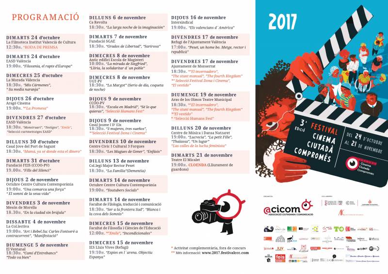 Programació del festival