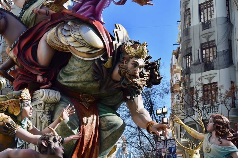 Falla plantada en Valencia. EPDA.