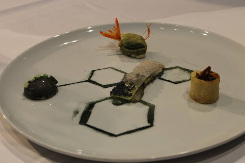 Plato de trucha que presentó en el Bocuse d´Or// E.C.