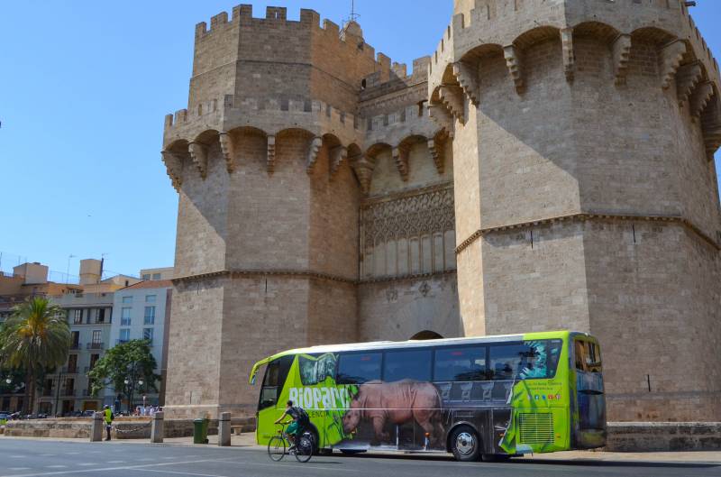 Autobús BIOPARC Valencia - autobús tematizado Autobús BIOPARC Valencia - autobús tematizado
