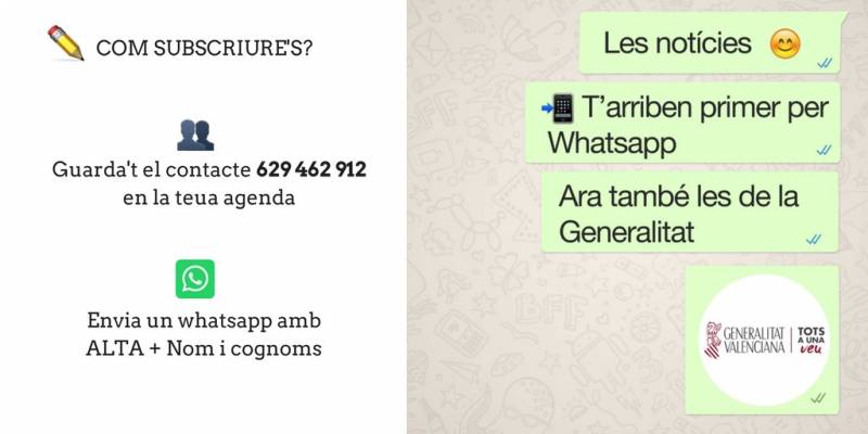 Whatsapp de la Generalitat