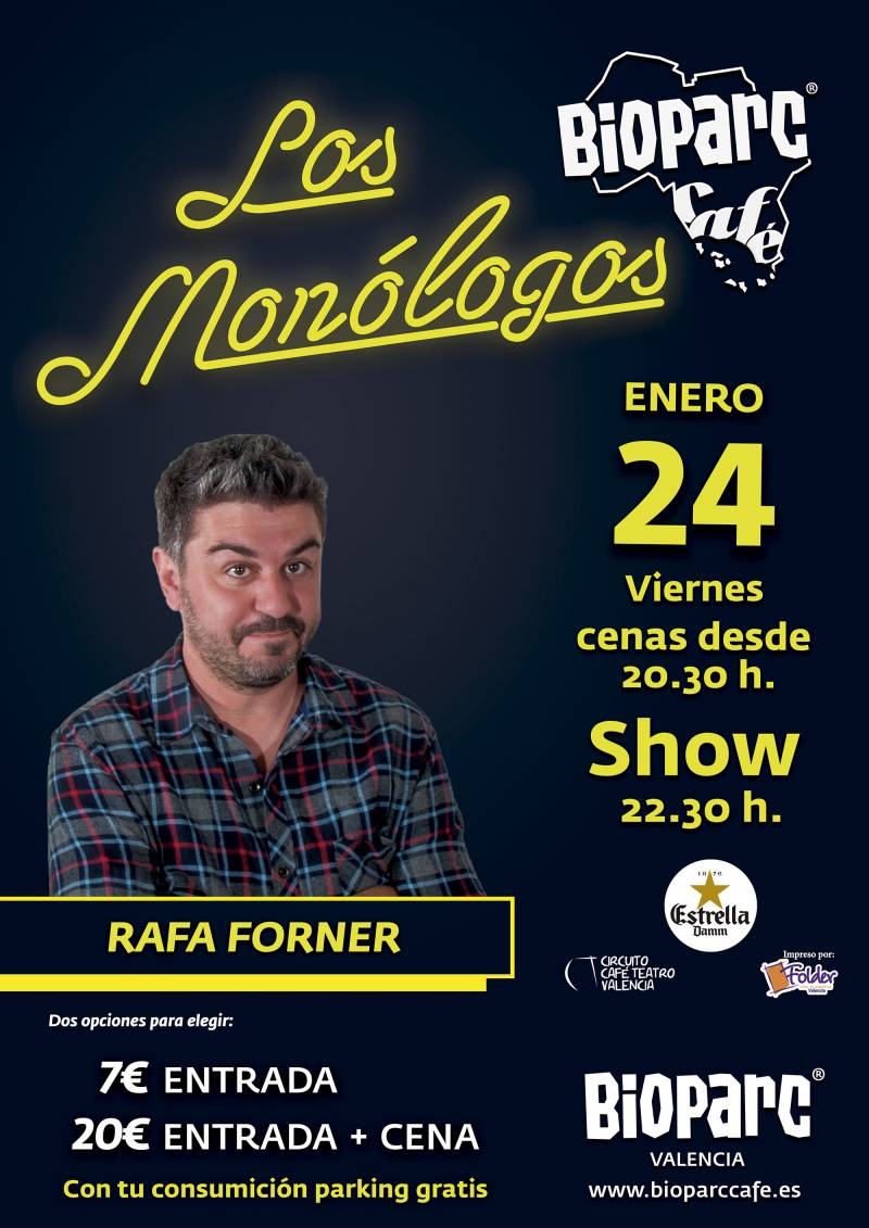 BIOPARC Café - monólogo Rafa Forner enero 2020