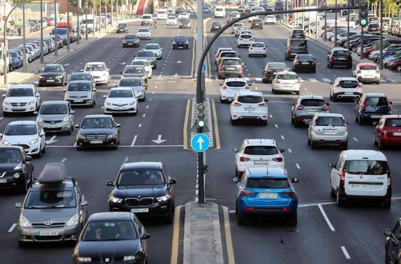 Congestión de tráfico en València. EPDA.