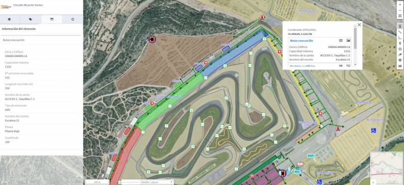 Imagen del circuito de Cheste a través de la aplicación