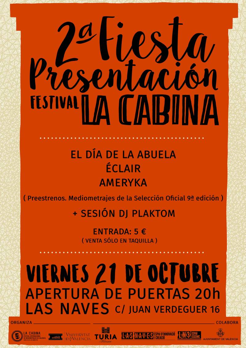 Cartel de la fiesta de presentación