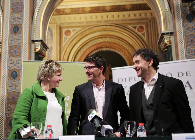 Pilar Moncho, Jorge Rodríguez y Francesc Colomer