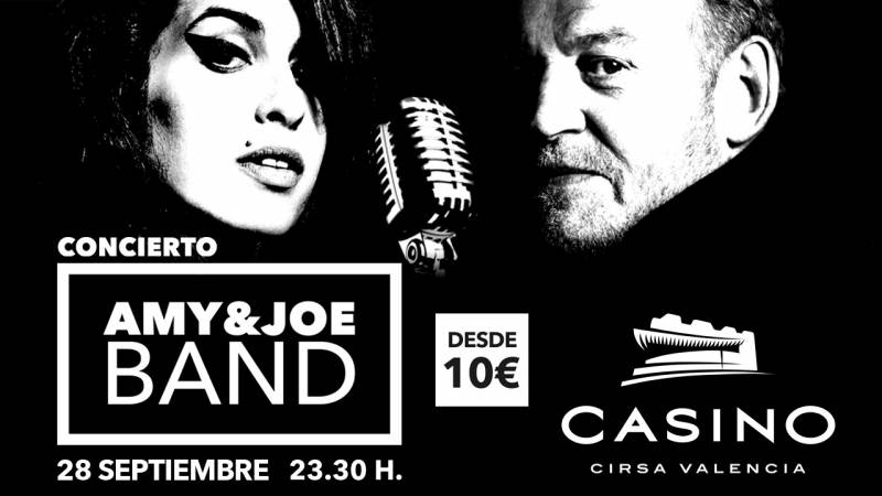 Concierto Amy&Joe 28 septiembre Casino Cirsa Valencia