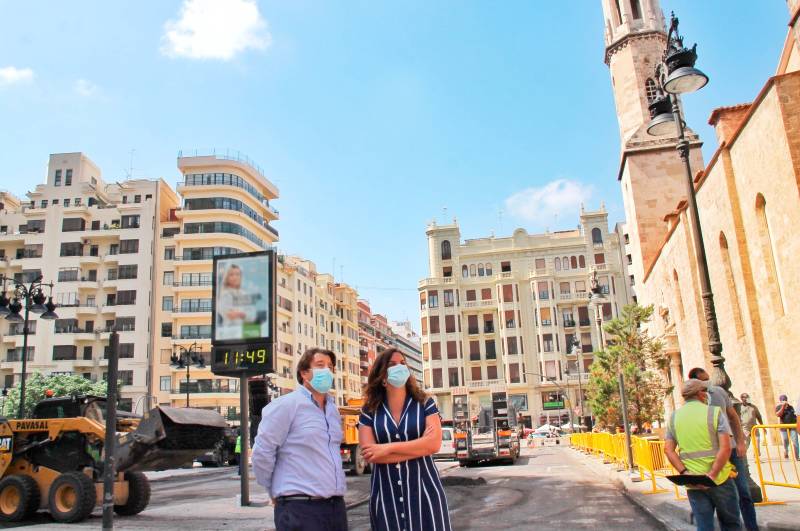 Obras San Agustín y Ayuntamiento./ EPDA