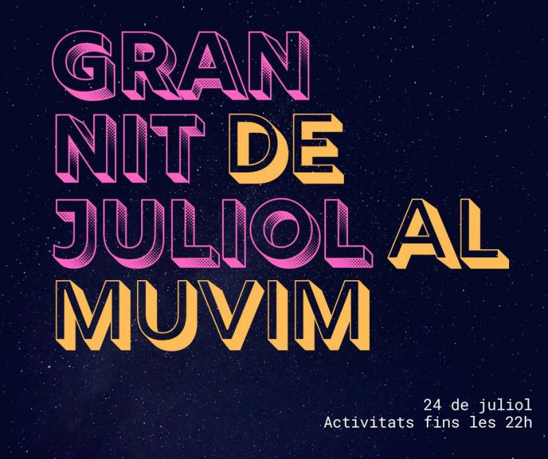 Cartell de la Gran Nit de Juliol del MuVIM. EPDA 